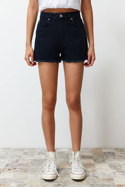 TRENDYOLMILLA Ac?k Mavi Y?rt?kl? Denim Sort TWOSS22SR00047  фото 5