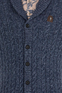 U. S. Polo Assn Мужской темно-синий трикотажный кардиган - U.s. polo assn фото 6