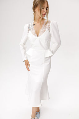 Платье Pirs 6605 молочный