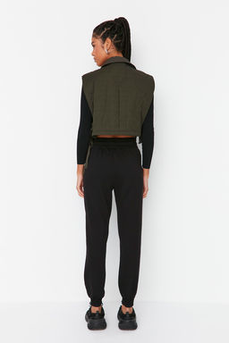 Siyah Basic Jogger Kal?n Ici Polarl? Orme Esofman Alt? Pantolon TWOAW21EA0010