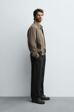 RELAXED FIT COTTON - LINEN TROUSERS - Zara фото 3