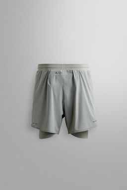 PANTALONES CORTOS RUNNING 2 EN 1 / Gris perla - Zara фото 8