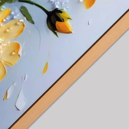 Картина акрил «Цветы элегия», 60×39.5 см