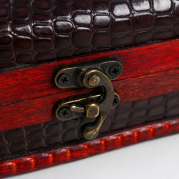 Шкатулка для украшений «Сундучок. Питон», дерево, состаренная, 7.5×12×7 см