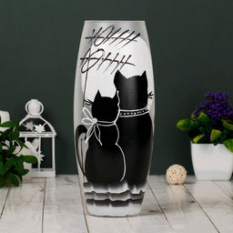 Ваза «Кошка», 1.7 л, d=7.5 см, 10×26 см, стекло