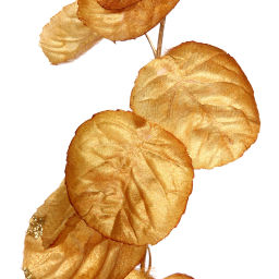 Цена за 2 шт. Искусственные цветы "FLOWERS GLAMOUR" 80см Ветка декоративная золотая