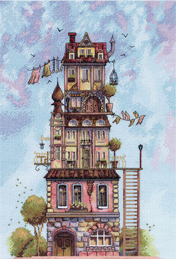 Набор для вышивания PANNA GM-7461 На чердаке гуляет ветер 25 х 38 см