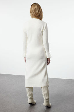 TRENDYOLMILLA Vizon Midi Triko Buklet Elbise TWOAW25EL00049  фото 10