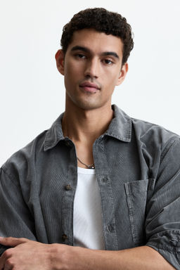 Camisa boxy de pana Relaxed Fit - H&m фото 7