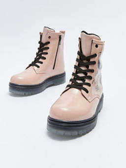 Minnie Mouse Lisansl? Bask?l? Ba?c?k ve Fermuarl? K?z ?ocuk Bot - Waikiki фото 3