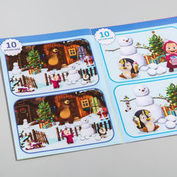 Набор книг Найди отличия, 6 шт. по 12 стр., А5, Маша и Медведь  фото 5