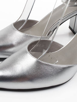 06-A71A-82MT GREY/SILVER Туфли женские (натуральная кожа)