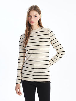 Dik Yaka ?izgili Kad?n Ti??rt