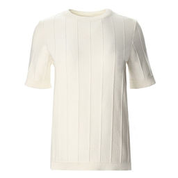 Футболка женская MINAKU: Knitwear collection, экрю, размер 42