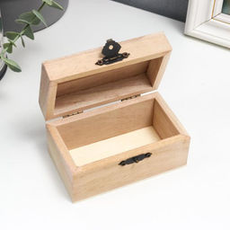 Цена за 12 шт. Шкатулка для росписи дерево «Прямоугольная», для творчества, декора, 5.5×10×6 см