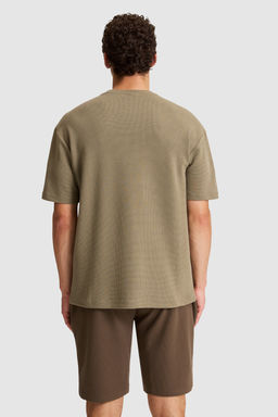 Erkek Haki Comfort Fit Bisiklet Yaka TiЕГrt - U.s. polo assn фото 5