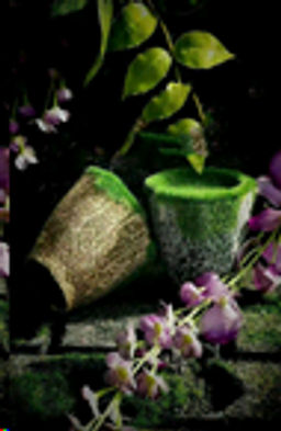 Кашпо со мхом декоративное 8х7,5 см / 16008 /уп 240/ (Черный) - Галеонтрейд фото 4