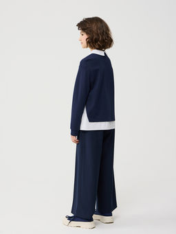 14542 Джемпер для девочек F072.01 синий - Смена фото 2