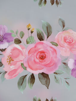 Пакет подарочный прозрачный , "Цветы" 30 х 26 х 12