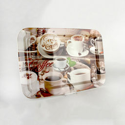 Поднос 51х35см, ф.прямоуг Кофемания 2029 (КОРАЛЛ)