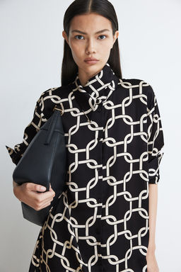 Vestido camisero con cinturon de anudar - H&m фото 2