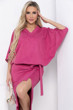 Платье Вэнсдей (розовое) П8565