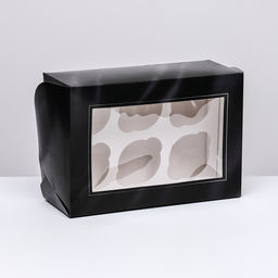 Упаковка на 6 капкейков с окном, Лучшему мужчине, 25?17?10 см