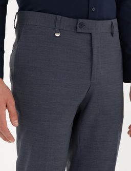 Koyu Mavi Slim Fit Kuma_ Pantolon