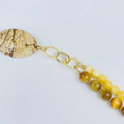 Колье из Яшмы, Тигрового глаза и Кальцита