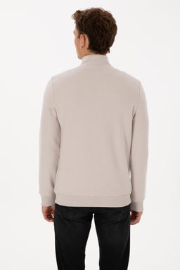 Erkek Regular Fit Yar_m Fermuarl_ Ta_ Basic Sweatshirt - U.s. polo assn фото 5
