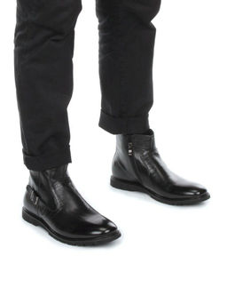 01-H9028-B36-SW3 BLACK Ботинки демисезонные мужские (натуральная кожа) - Фабричный китай фото 2