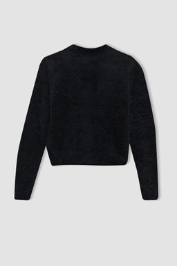 Кардиган для девочек с V-образным вырезом - Defacto фото 9