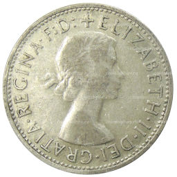 1 флорин (2 шиллинга) 1954 года Австралия  Королевский визит Елизаветы II