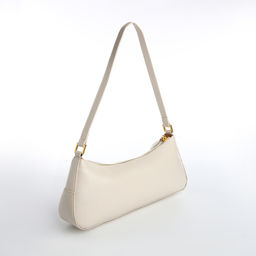 Сумка женская багет на молнии, цвет белый - Simaland фото 2