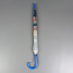 Зонт - трость полуавтоматический «Цветы», 8 спиц, R=40/58 см, d=80 см, МИКС