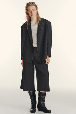 OVERSIZE BLAZER WITH CONTRAST SEAMS - Zara фото 8