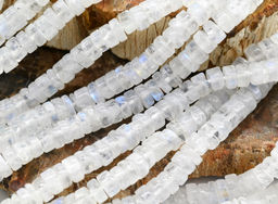 Бусины из натурального лунного камня (адуляр) диски 5*2мм, 33см, 130 бусин Радуга камня