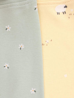 Crockid _ К 400220-2уп/маленькие овечки,поле с ромашками набор ползунки яс  фото 2