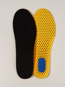 Цена за 2 шт. Стельки для обуви, универсальные, р-р RU до 43 (р-р Пр-ля до 46), 27.5 см, пара, чёрные