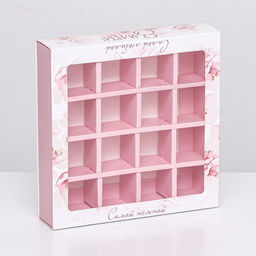 Коробка под 16 конфет , Самой любимой 17,7 х 17,7 х 3,8 см