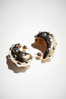 Studded dome earrings