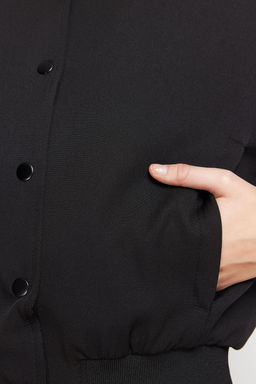 TRENDYOLMILLA Ekru Crop Ince Bomber Mont TWOSS24MO00032 фото 22