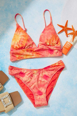 Soyut Desenli Ucgen Mix&Match Bikini Ustu TBESS21BU0343