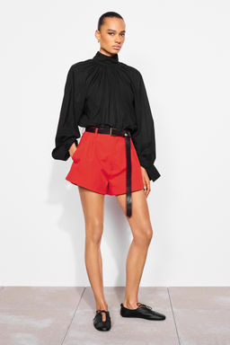 CAMISA CUELLO SUBIDO ZW COLLECTION / Negro - Zara фото 6