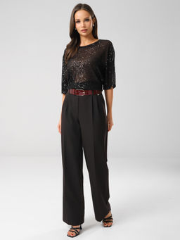 Блузка с пайетками - Stilla фото 8