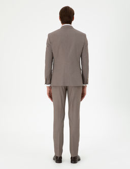 A__k Kahverengi Ex. Slim Fit Tak_m Elbise