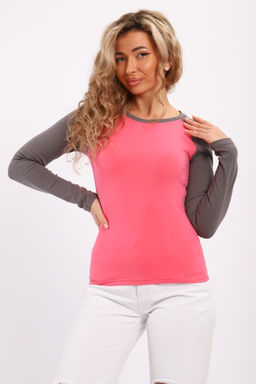 Лонгслив женский с длинным рукавом реглан