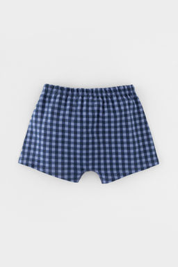 Crockid _ К 1930-2уп/ультрамарин,пыльно-голуб.джинс,клетка трусы для мал