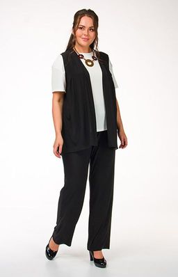 Прямые брюки из вискозного всесезонного трикотажа - Ckc collection фото 2