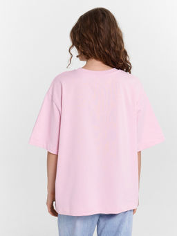 Футболка женская розовая с вышивкой в виде сердца орхидея 112961 - Mark formelle фото 3